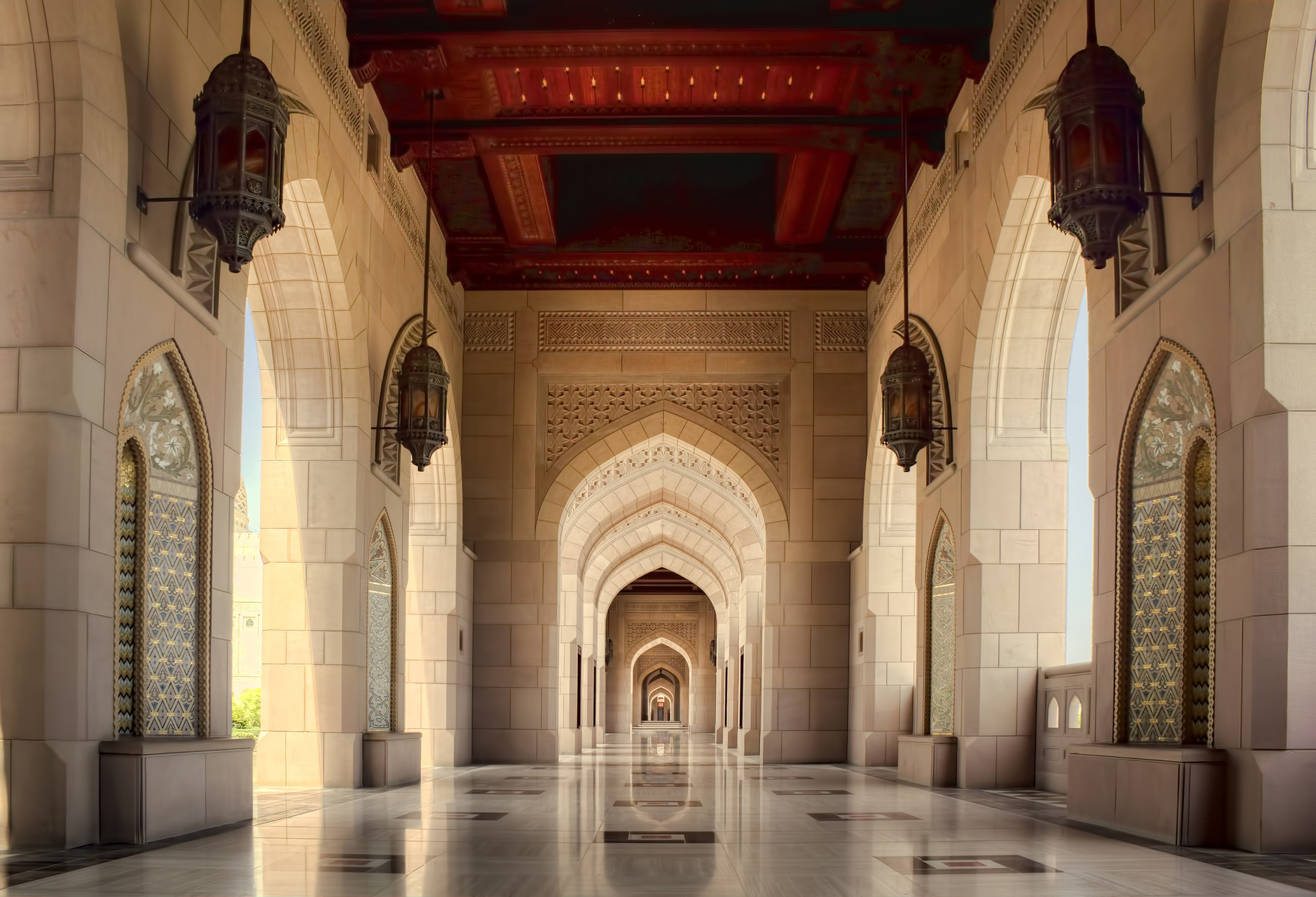 couloir de palais omanais
